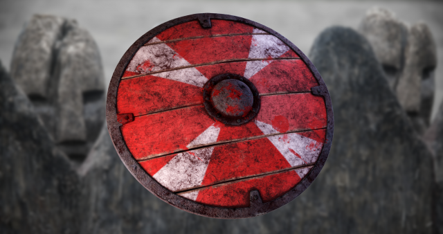 shield viking 3D Model .c4d .max .obj .3ds .fbx .stl .blend 