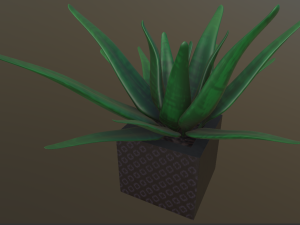flowers with 4 different textures variation 3D Model