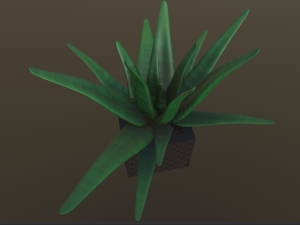 flowers with 4 different textures variation 3D Model