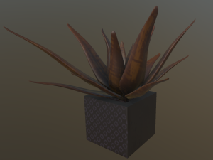 flowers with 4 different textures variation 3D Model