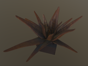 flowers with 4 different textures variation 3D Model