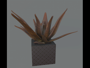 flowers with 4 different textures variation 3D Model