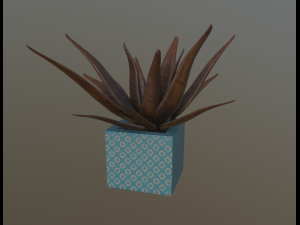 flowers with 4 different textures variation 3D Model