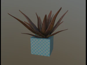 flowers with 4 different textures variation 3D Model