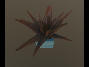 flowers with 4 different textures variation 3D Model