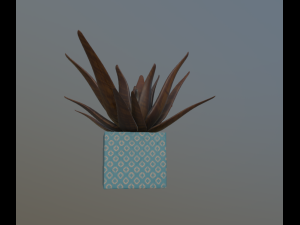 flowers with 4 different textures variation 3D Model