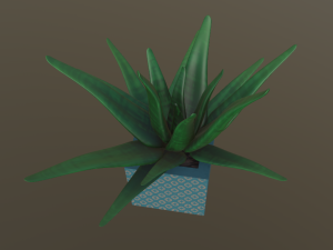 flowers with 4 different textures variation 3D Model