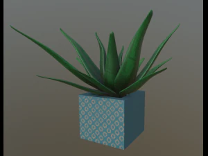 flowers with 4 different textures variation 3D Model