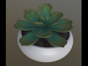 flower with 4 different texture variations 3Dモデル