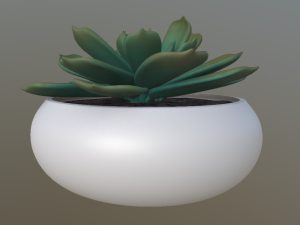 flower with 4 different texture variations 3Dモデル