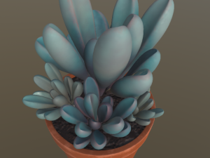 flower with 2 different texture variations 3D Model