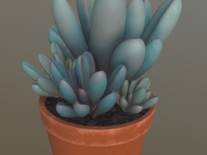 flower with 2 different texture variations 3D Model