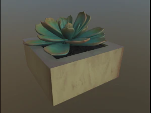 flowers with 4 different textures variation 3D Model
