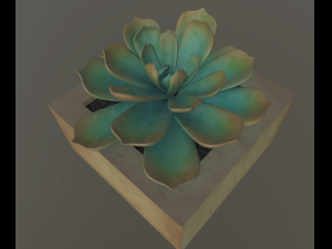 flowers with 4 different textures variation 3Dモデル