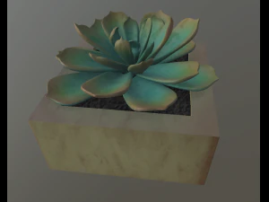 flowers with 4 different textures variation 3D Model