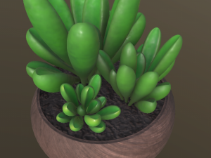 flower with 2 different texture variations 3D मॉडल