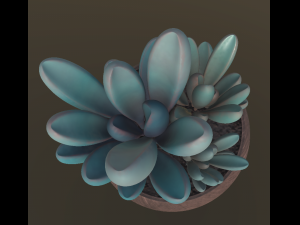 flower with 2 different texture variations 3D मॉडल