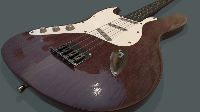 electric guitar 3D मॉडल .c4d .max .obj .3ds .fbx .stl .blend 