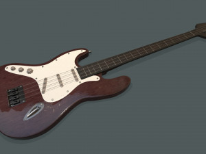 electric guitar 3D मॉडल