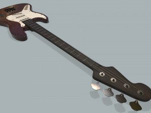electric guitar 3D मॉडल