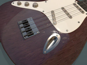 electric guitar 3D Model