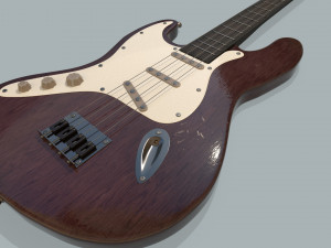 electric guitar 3D मॉडल