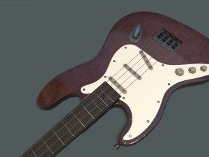 electric guitar 3D मॉडल