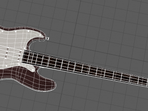 electric guitar 3D मॉडल