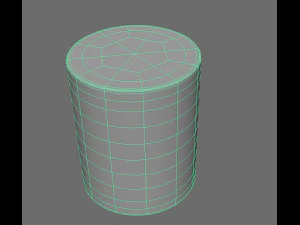 decoration canister low-poly with 4 texture variations 3D Model