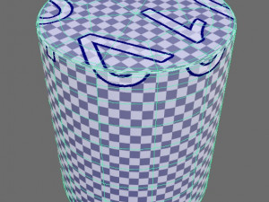 decoration canister low-poly with 4 texture variations 3D Model