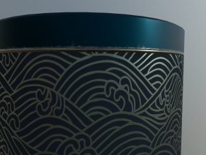 decoration canister low-poly with 4 texture variations 3D Model