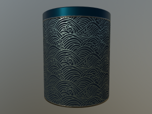 decoration canister low-poly with 4 texture variations 3D Model