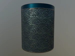decoration canister low-poly with 4 texture variations 3D Model