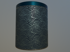 decoration canister low-poly with 4 texture variations 3D Model