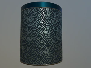 decoration canister low-poly with 4 texture variations 3D Model
