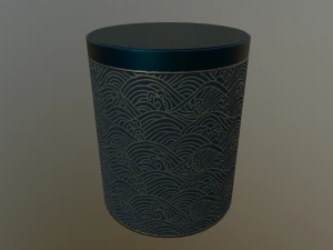 decoration canister low-poly with 4 texture variations 3D Model