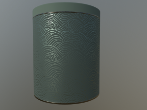 decoration canister low-poly with 4 texture variations 3D Model