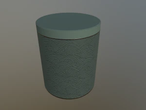 decoration canister low-poly with 4 texture variations 3D Model