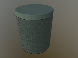 decoration canister low-poly with 4 texture variations 3D Model