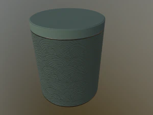 decoration canister low-poly with 4 texture variations 3D Model