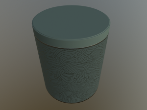 decoration canister low-poly with 4 texture variations 3D Model