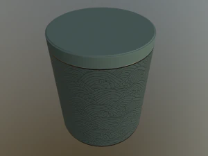 decoration canister low-poly with 4 texture variations 3D Model
