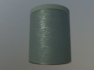 decoration canister low-poly with 4 texture variations 3D Model