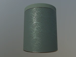 decoration canister low-poly with 4 texture variations 3D Model