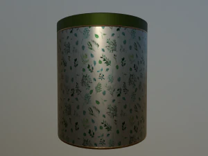 decoration canister low-poly with 4 texture variations 3D Model