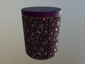 decoration canister low-poly with 4 texture variations 3D Model