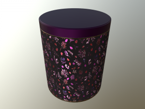 decoration canister low-poly with 4 texture variations 3D Model