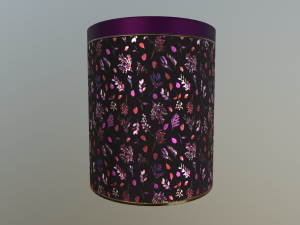 decoration canister low-poly with 4 texture variations 3D Model