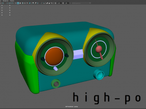 low-poly pbr vintage radio 3D Model