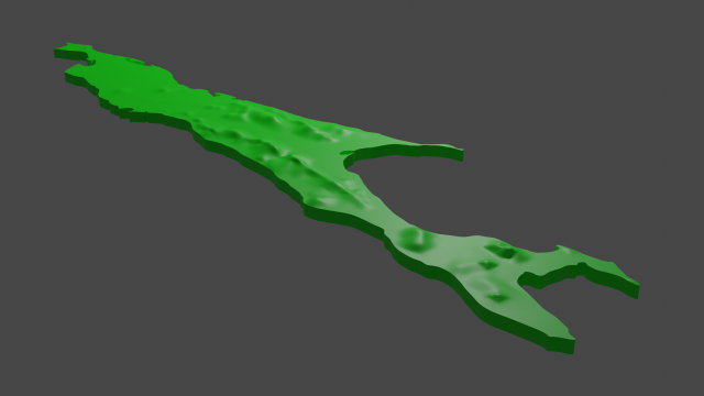 sakhalin island Model 3D .c4d .max .obj .3ds .fbx .stl .blend 